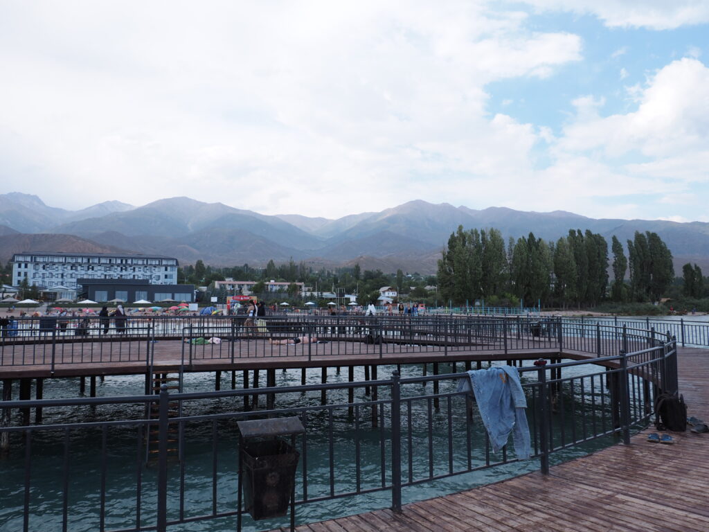 korumdu湖畔の遊泳ポイント