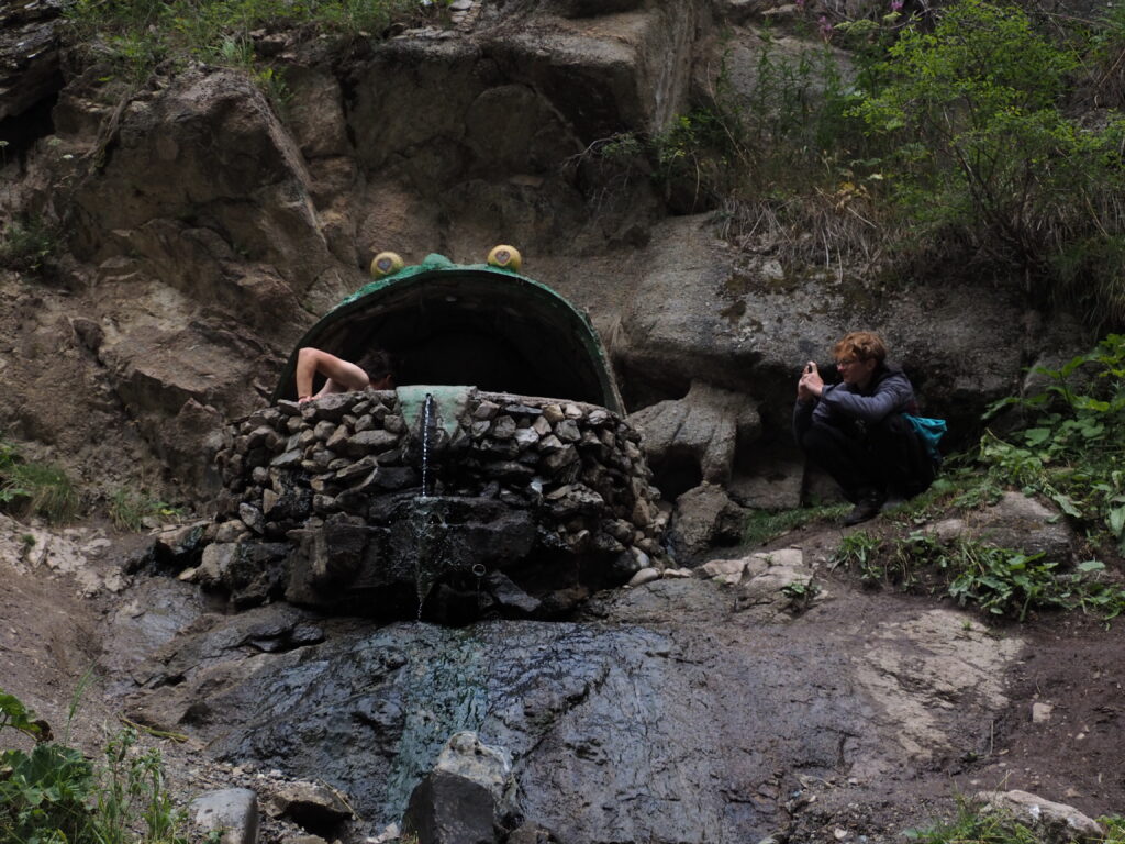 アルティンアラシャン秘境温泉カエル
