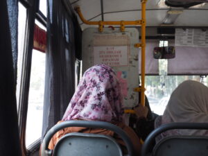 アンディジャン行きバス車内