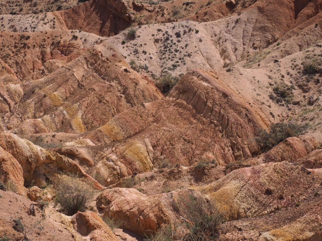スカスカ渓谷の地層